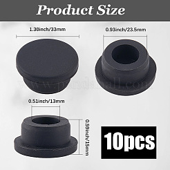 10 tapón de silicona para agujeros&nbsp;AJEW-GF0011-66G