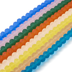 8 нитка 8 цвета прозрачные стеклянные бусины нити&nbsp;GLAA-TA0002-20