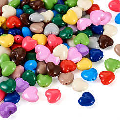 130 pz 13 colori perline acriliche opache&nbsp;OACR-TA0001-37