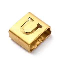 Placcatura ionica (ip) 304 acciaio inossidabile quadrato charms scorrevoli&nbsp;STAS-L132-09U-G