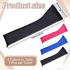 3 set di cuffie per parrucca in poliestere&nbsp;DIY-HY0003-65A