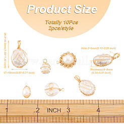 10 pendentif en perle baroque naturelle de style 5&nbsp;FIND-PJ0001-13