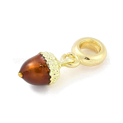 Латунные эмалевые фрукты европейские подвески&nbsp;KK-Z090-08G-08