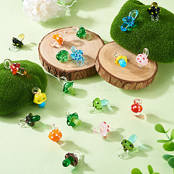 20шт 10 цвета подвески ручной работы лэмпворк&nbsp;LAMP-TA0001-61