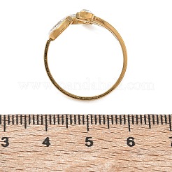 Anelli aperti a bracciale in acciaio inossidabile 304 con pavé di zirconi cubici per donna&nbsp;CU-CBAD24F-02A-G