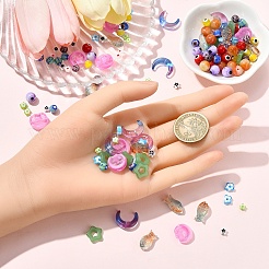 150шт. 15 набора бусин ручной работы в технике лэмпворк&nbsp;LAMP-YW0001-26