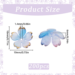 200 шт. акриловые колпачки для бусин&nbsp;OACR-SC0001-74