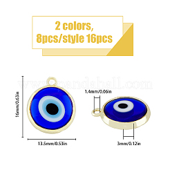 16шт 2 цвета подвески ручной работы лэмпворк&nbsp;LAMP-HY0001-04