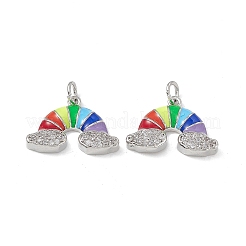 Латунные микро проложить кубического циркония подвески&nbsp;KK-E068-VB433