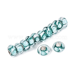 Handgefertigte Glasperlen mit Messingkern im europäischen Stil&nbsp;LAMP-N044-03S-01