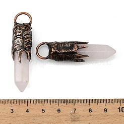 Natürlichen Rosenquarz große Anhänger&nbsp;G-D102-05R-04
