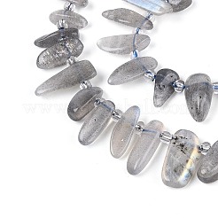 Натуральные серые бусины из лунного камня&nbsp;G-Z091-A42