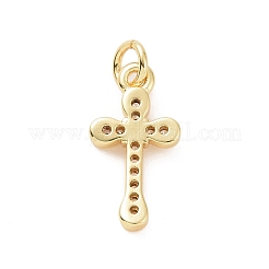 Colgante micropavé cubic zirconia de latón&nbsp;KK-C012-49G