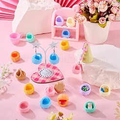 16 Stück Miniatur-Ornamente aus Kunstharz in 8 Farben.&nbsp;DJEW-TA0001-37