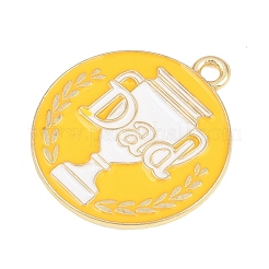 Pendentifs en émail en alliage pour la fête des pères&nbsp;FIND-E054-05A