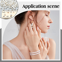 1 нить бусин из натурального радужного лунного камня G-NB0005-73