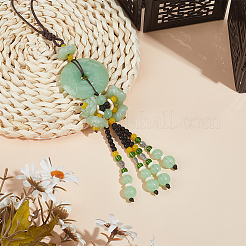 Decorazioni ciondolo in vetro&nbsp;HJEW-WH0063-083A