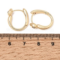 Orecchini a cerchio in ottone con pavé di zirconi chiari&nbsp;KK-CBACA55-02G