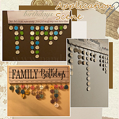 100 шт. неокрашенных необработанных деревянных звеньев&nbsp;DIY-SP0005-50