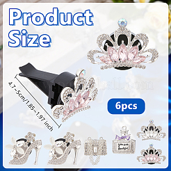 Автомобильные воздухозаборники со стразами из сплава&nbsp;HJEW-OC00244