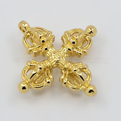 Настоящие 18k позолоченные латунные буддийские подвески&nbsp;KK-K094-02G