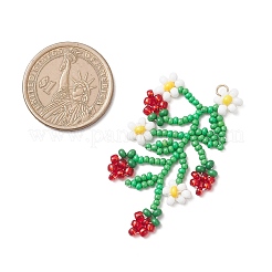 Большие подвески из стеклянных бусин&nbsp;PALLOY-MZ00877-02