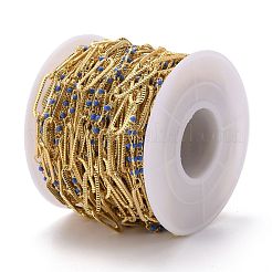 Chaînes de perles émaillées faites à la main plaquées or&nbsp;CHC-H101-01G-L