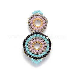 Liens de perles de rocaille japonaises miyuki & toho&nbsp;SEED-A027-G18