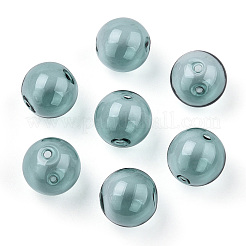 Transparente Kugelperlen aus geblasenem Borosilikatglas&nbsp;X-GLAA-T003-09E