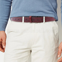 2 шт. 2-цветные ремни-корсеты из коровьей кожи с цветочным тиснением в ковбойском стиле&nbsp;AJEW-CL0002-12B