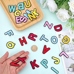 26 Stück Buchstaben-A-Z-Flicken aus Polyesterstoff&nbsp;PATC-WH20006-010