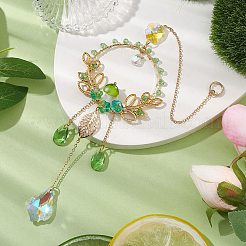 Кулон лэмпворк в виде грибов ручной работы&nbsp;HJEW-TA00254