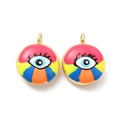 Латунь эмаль подвески&nbsp;KK-P222-06G-02