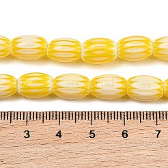 Handgefertigte ovale Millefiori-Glasperlenstränge&nbsp;LK-Z001-01B-01