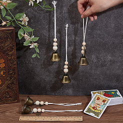 5шт 5 комплекта железных колокольчиков подвесных украшений&nbsp;HJEW-PH02192