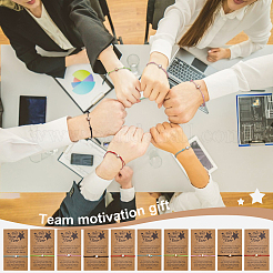 20шт 10-х цветные вощеные шнуровые браслеты для женщин&nbsp;BJEW-FG0001-07