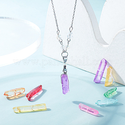 50 г 7-х цветные бусины из натурального кварца&nbsp;G-BC0001-15