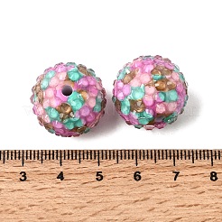 Perline di strass in acrilico e resina opachi&nbsp;OACR-G062-02E