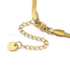 304 нержавеющая сталь кристалл горный хрусталь плоская змея цепь бант подвеска ожерелье для женщин&nbsp;NJEW-K383-03G