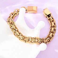Bracelets à maillons en acier inoxydable 304&nbsp;BJEW-F529-14G