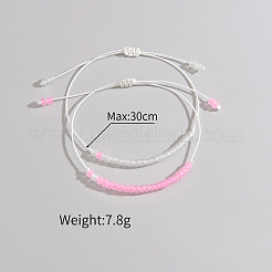 2 шт. светящиеся и матовые браслеты из бисера-рондель из смолы&nbsp;WG9F4E8-05