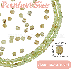 1 Strang natürliche Peridotperlenstränge&nbsp;G-GO0001-72