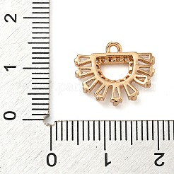 Messing micro pave klare zirkonia anhänger&nbsp;LS-ZIRC-U003-01G-07
