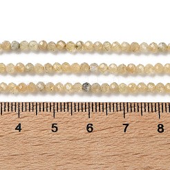 Бусины из натурального желтого граната&nbsp;G-Z129-B01-3mm