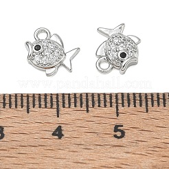 Charms in ottone con micro pavè di zirconi neri&nbsp;CU-CBAB0CF-13P
