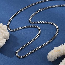 Ожерелья из цепочек панцирного плетения из нержавеющей стали 304 толщиной 3.5 мм&nbsp;NJEW-T016-10P