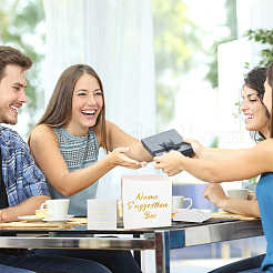 1 набор коробок для карточек с предложениями названий для вечеринок&nbsp;CBOX-SP0001-03