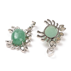 Естественный зеленый авантюрин подвески&nbsp;G-D469-01P-03