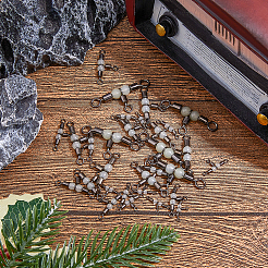 30 шт. 6 стиля 3-х ходовые вертлюжки для рыбалки с крестообразной леской FIND-FH0010-07