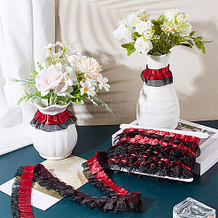 7.5 ярд двойной полиэстеровой кружевной отделки для украшения шитья&nbsp;OCOR-HY0001-51D